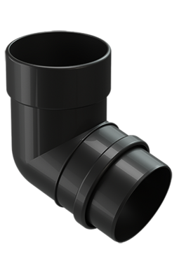 Колено 72˚ для водосточной трубы Premium Карбон, (RR-33)
